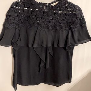 Rebecca Taylor lace and silk top 10 NWOT